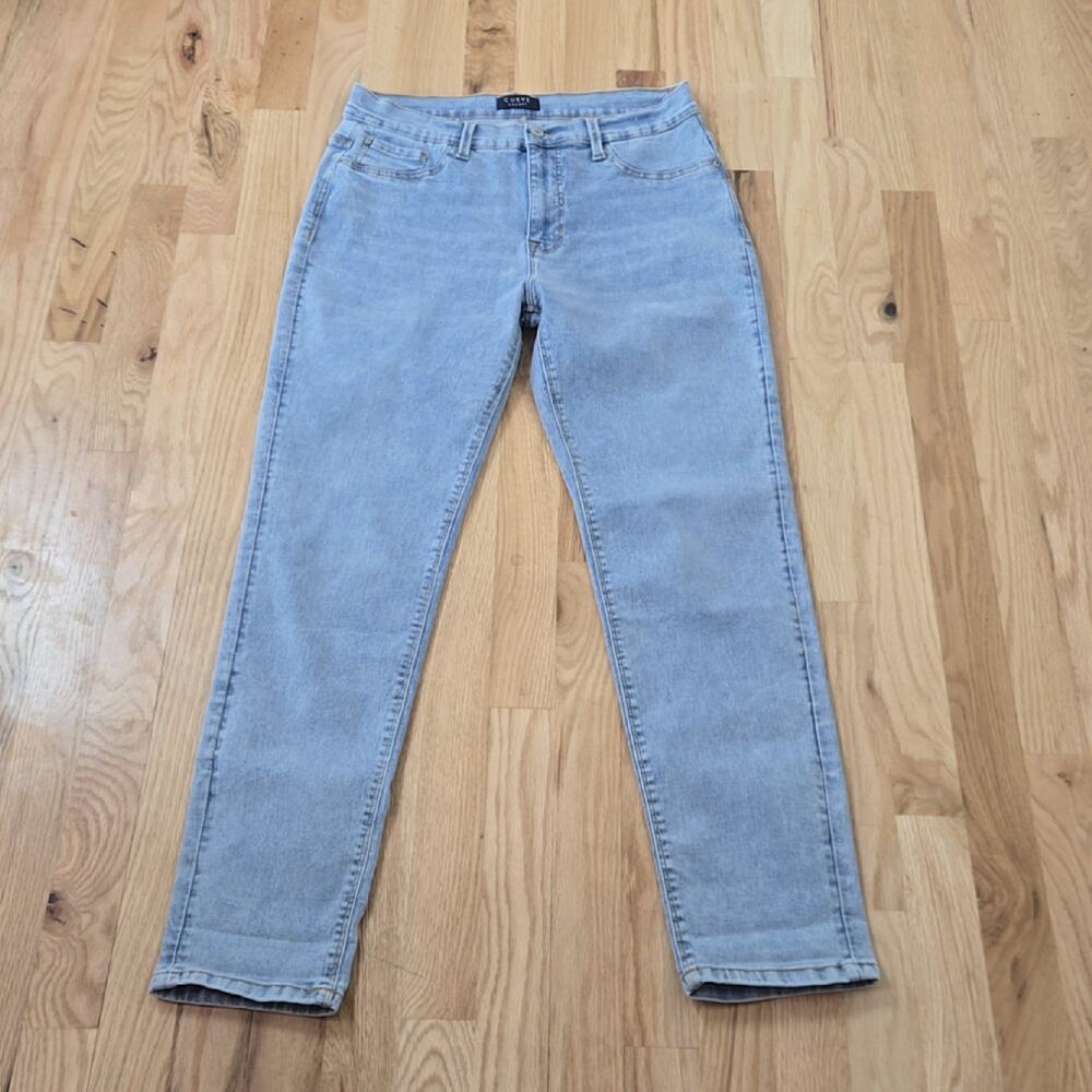Curve appeal women's Light wash High rise skinny Jeans size 8/29 - Picture 3 of 8